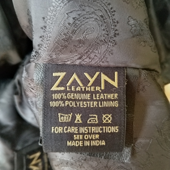 New Zayn 100% black leather sexy figure flattering crisscross lace back jacket - Picture 11 of 16